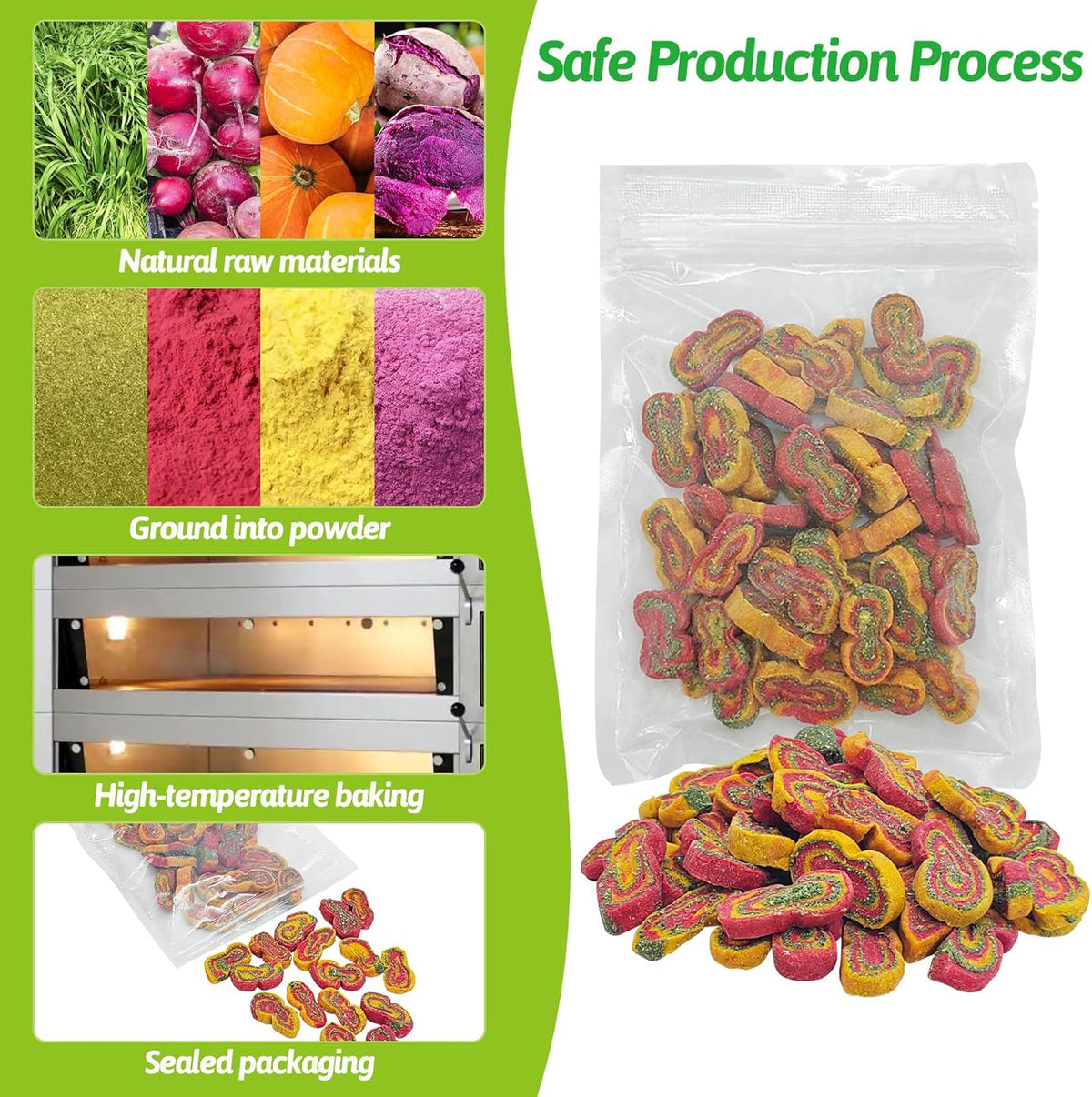 Fhiny Rabbit Chew Toys Mixed Forage Beetroot Carrot and Pumpkin Bunny Treats for Hamsters Guinea