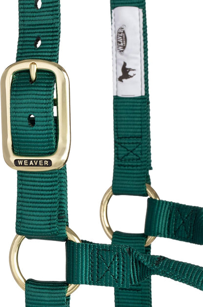 Weaver Equine Nylon Horse Halter, Triple-Ply Cheek Design, Original Non Adjustable Halters for