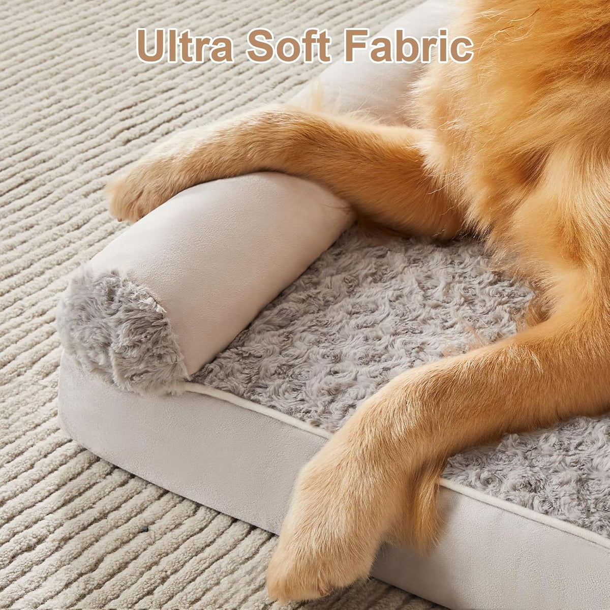 BFPETHOME Dog Beds for Large Dogs, Orthopedic Dog Bed for Medium Large Dogs,Big Waterproof Couch