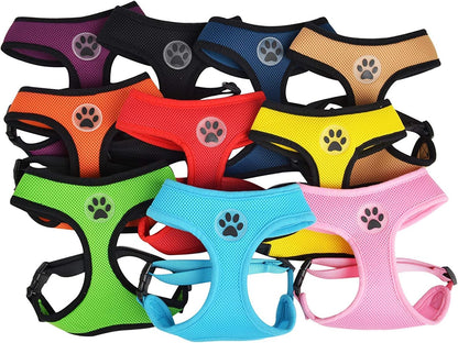 BINGPET Dog Vest Harness -Light Weight Breathable Sports Mesh - Pet Adjustable Harness Puppy Padded