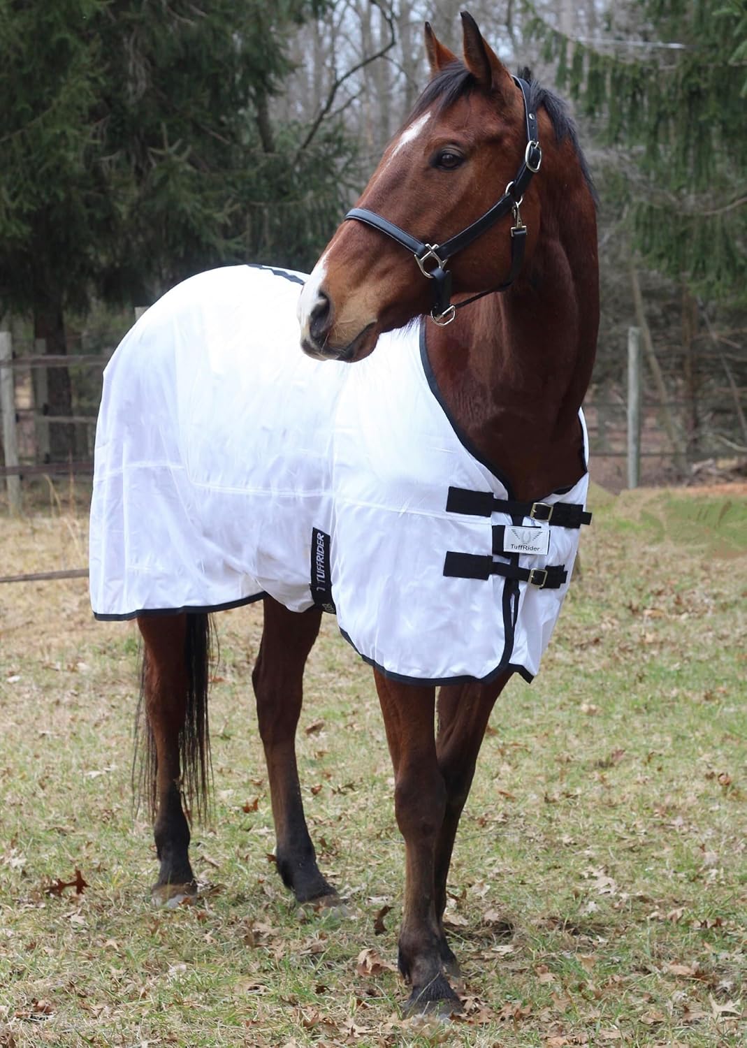 TuffRider Comfy Mesh Fly Sheet | UV Protection Horse Sheet, Standard Neck, 130 Grams Breathable