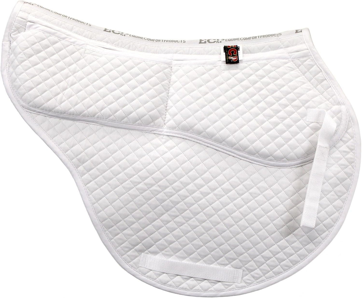 ECP Equine Comfort Products All-Purpose Contoured Correction Saddle Pad with Adjustable Memory Foam