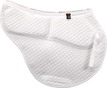 ECP Equine Comfort Products All-Purpose Contoured Correction Saddle Pad with Adjustable Memory Foam