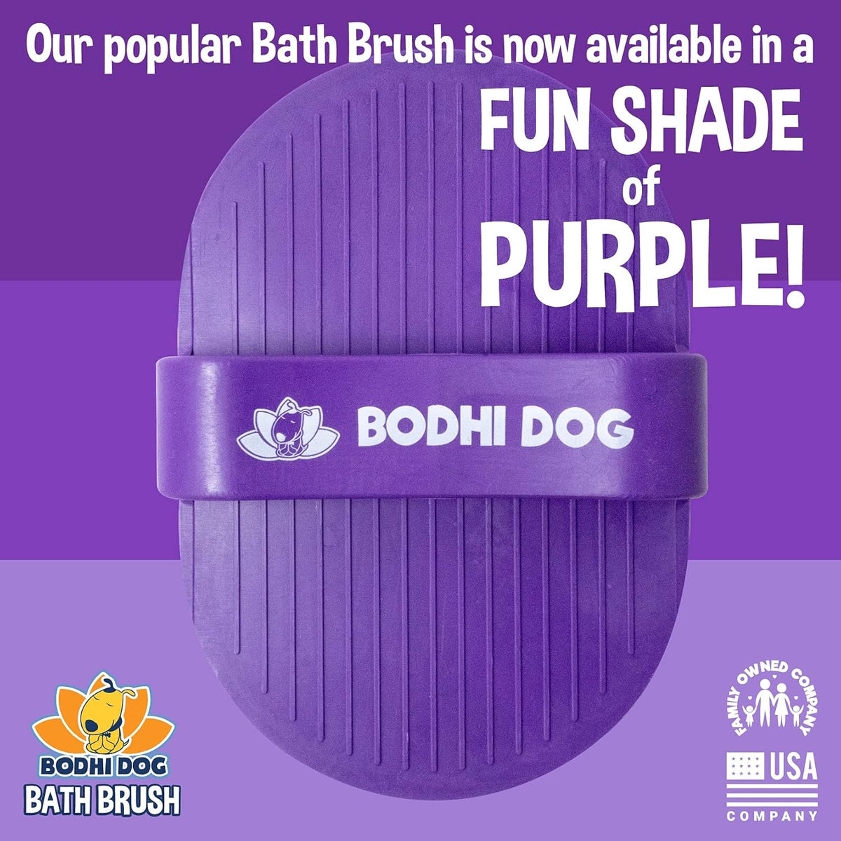 Bodhi Dog Shampoo Brush - Pet Grooming & Bath Supplies for Dogs and Cats - Bath Brush for Long &