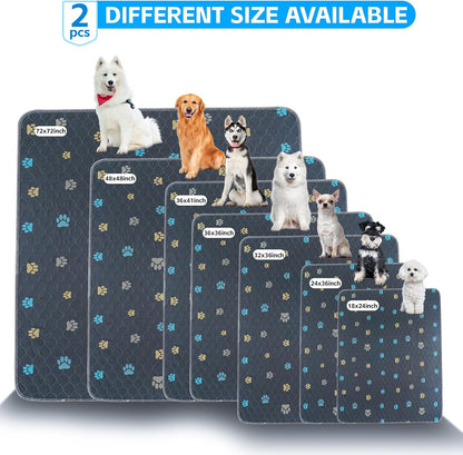 Aitmexcn Washable Puppy Dog Pee Pad, 100% Waterproof Whelping Training Mat for Puppy/Senior Dog