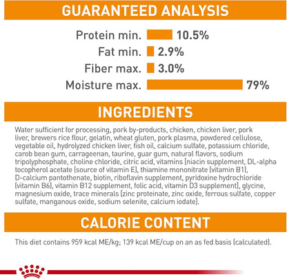 Royal Canin Feline Care Nutrition Hair & Skin Care Loaf in Sauce Canned Cat Food, 5.1 oz can
