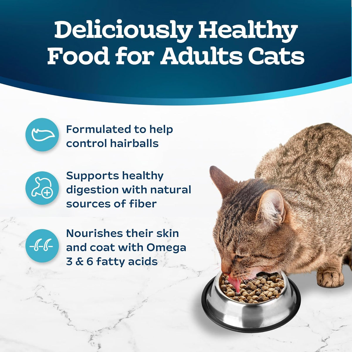 Blue Buffalo Tastefuls Adult Dry Cat Food for Weight Management & Hairball Control, Made in the USA