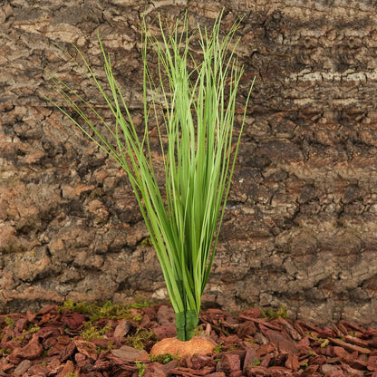 Fake Green Grass Plants, Reptile Plants for Terrarium, Bearded Dragon Tank Accessories Habitat