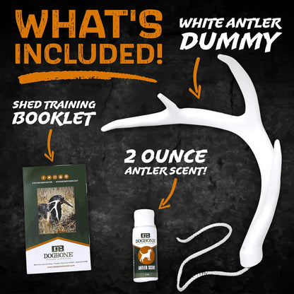 DogBone Shed Hunting Dog Training Kit – Train Your Puppy to Find Deer Antlers - Includes 2 oz Scent