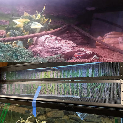 PINVNBY Reptile Cork Terrarium Background,Bearded Dragon Tank Natural Bark Backdrop Wall Habitat