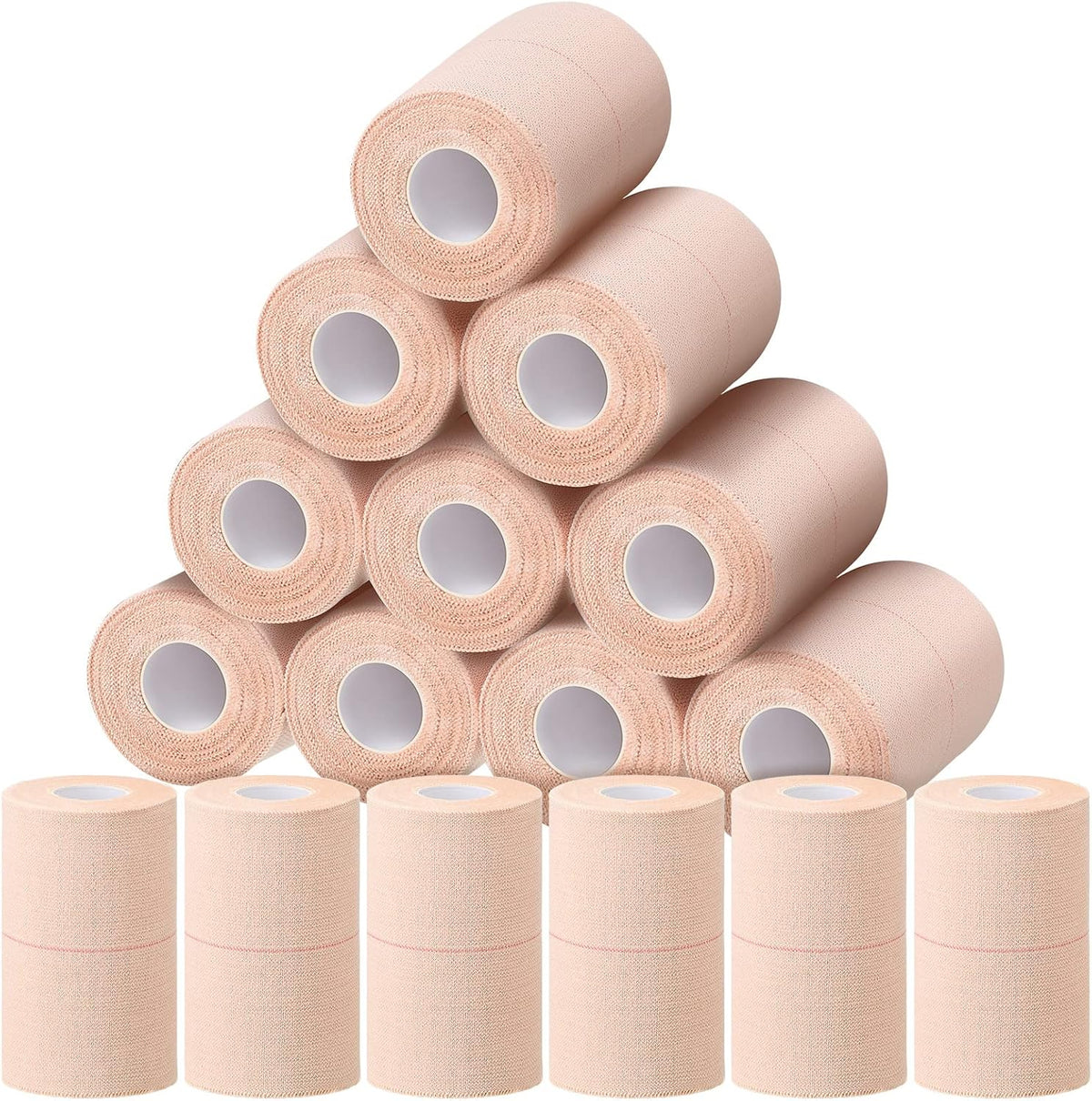 Nuanchu 16 Rolls Elastic Adhesive Bandage Tape Self Adherent Cohesive Flexible Stretch Elastic