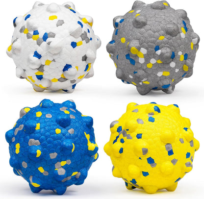 Dog Tennis Balls for Aggressive Chewers, Indestructible Durable Bouncy Interactive Toy for Dogs