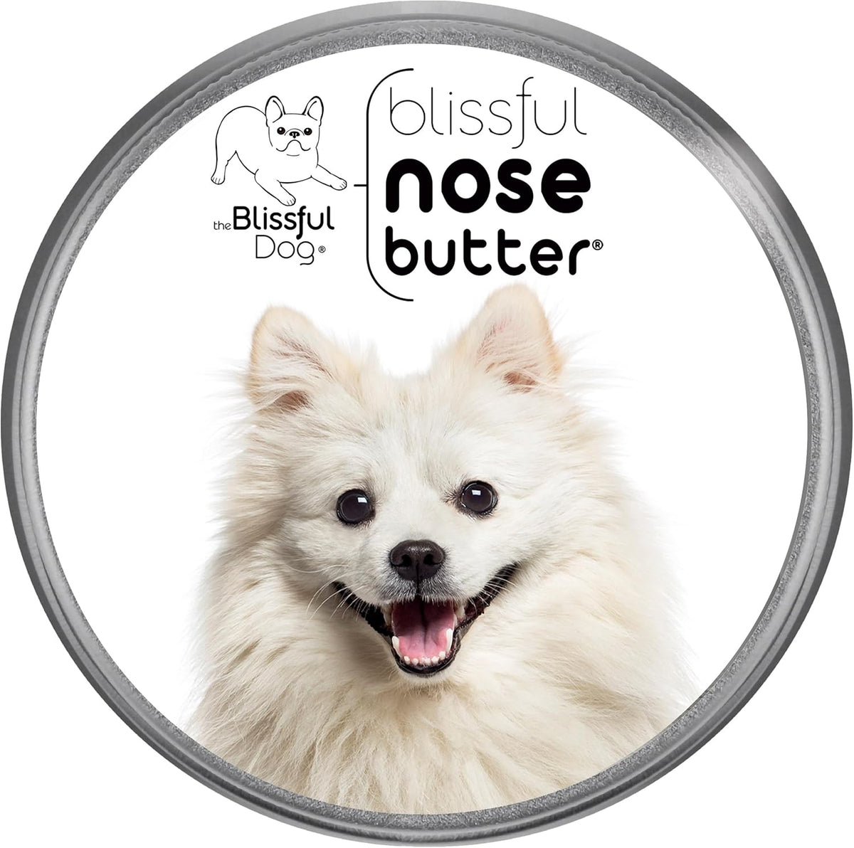 The Blissful Dog American Eskimo Nose Butter for Dry, Cracked Skin, Lick-Safe Dog Nose Balm with