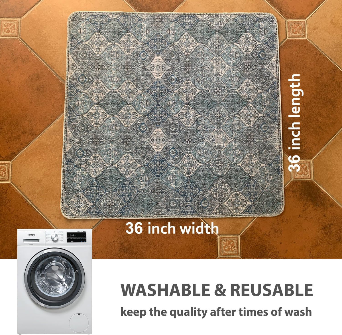 nunubaby Washable Pee Pads for Dogs, Stylish, Non-Slip and Leak-Proof Pee Pads. Reusable Potty Pads