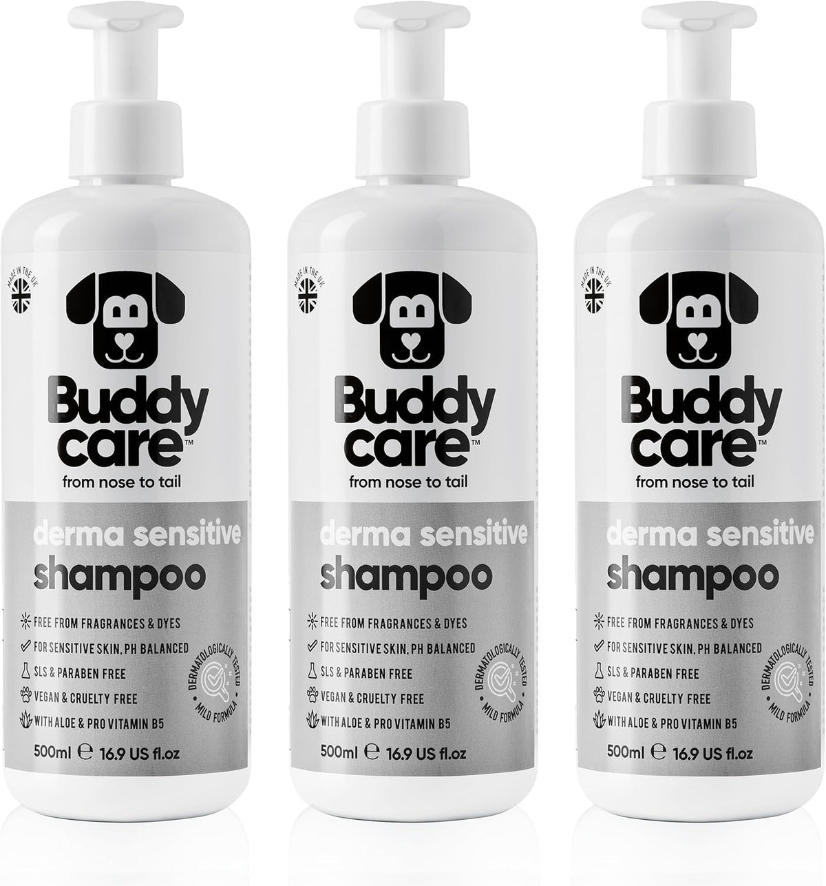 Derma Sensitive Dog Shampoo with Aloe Vera and Pro Vitamin B5 (50.72oz)