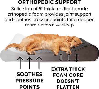 Furhaven Orthopedic Dog Bed for Large Dogs w/ Removable Washable Cover, For Dogs Up to 150 lbs