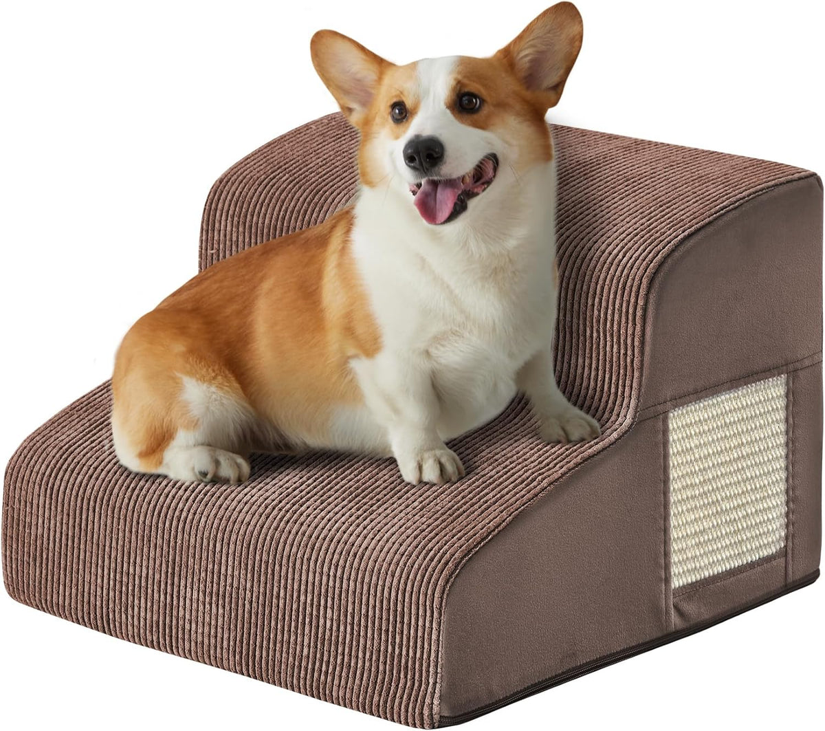 Dogs Steps for Bed, Dog Stairs for Small Dogs, 2-Step Dog Ramp for Bed, Couch, Sofa, and Chairs