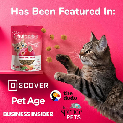 Fruitables Cat Treats, Healthy Treats For Cats, Low Calorie and Packed with Protein, Crunchy