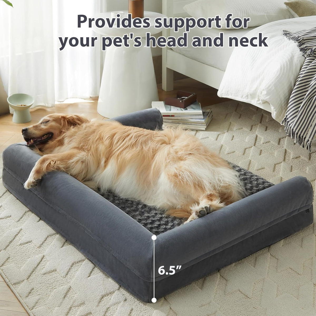 BFPETHOME Dog Beds for Large Dogs, Orthopedic Dog Bed for Medium Large Dogs,Big Waterproof Couch