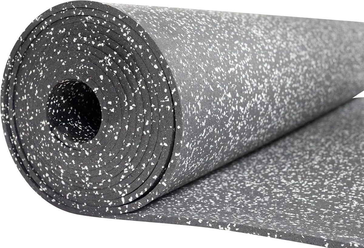 Playsafer Genaflex Rubber Gym Floor Mat, Heavy Duty Commercial Protective Gym Flooring Roll - 8mm