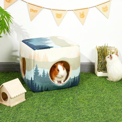 Bienbee Guinea Pig Hideout, Washable Guinea Pigs House Cozy Guinea Pigs Bed for Small Pet