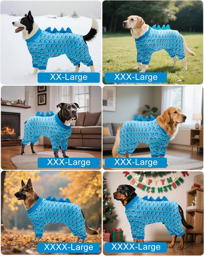 CuteBone Shark Costume Dog Pajamas, Stretchy Spandex Crystal Velvet Sleepwear Coat for Small Dogs