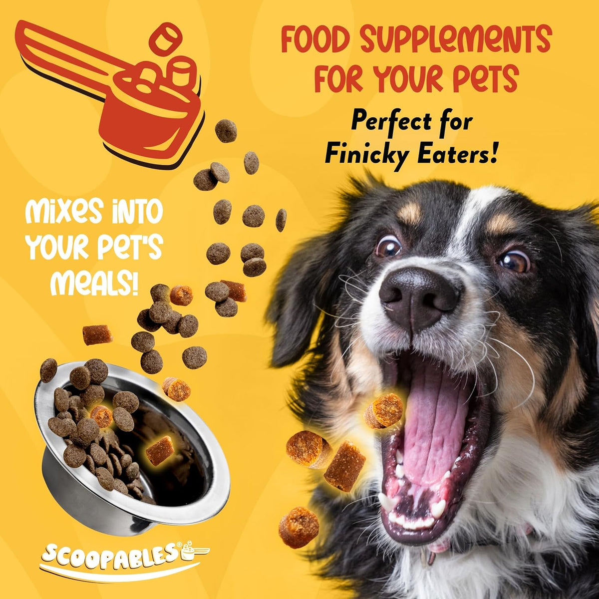 NaturVet Scoopables Advanced Probiotics for Dogs - Chewable Dog Probiotics & Digestive Enzymes