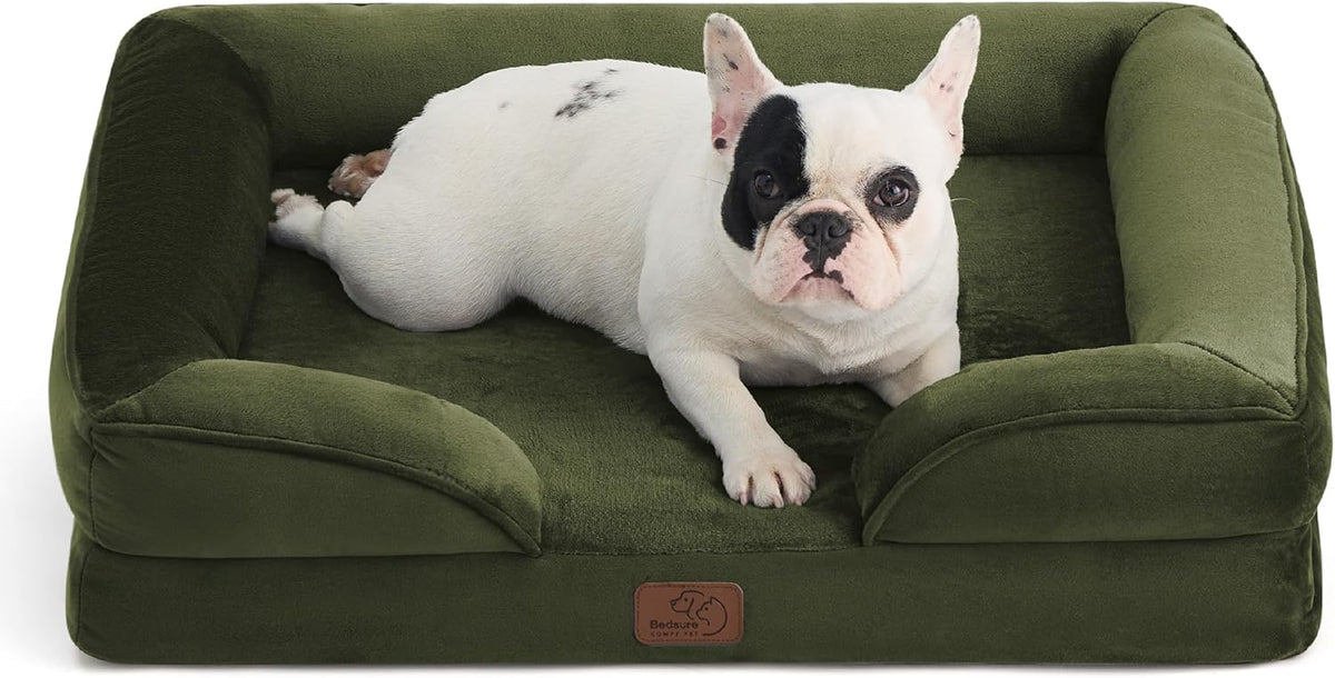 Bedsure Orthopedic Dog Bed Medium Size Dogs - Washable Medium Dog Cat Bed Waterproof, Comfort Pet