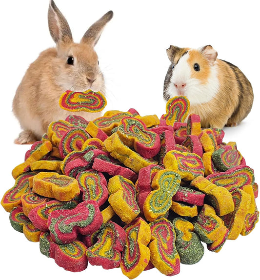 Fhiny Rabbit Chew Toys Mixed Forage Beetroot Carrot and Pumpkin Bunny Treats for Hamsters Guinea