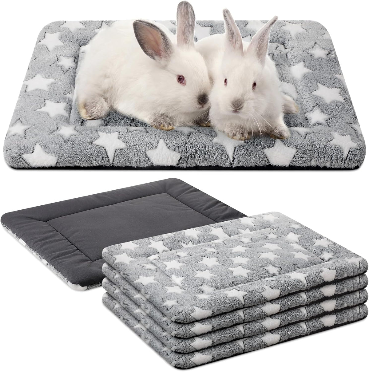 4 Pcs Washable Dog Crate Mat Kennel Pad Replaceable Reversible Pet Bed Pad for Crate Pet, Sleeping