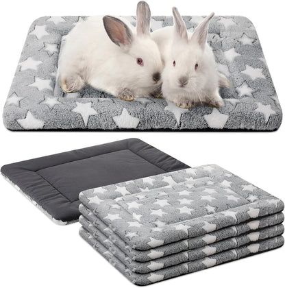 4 Pcs Washable Dog Crate Mat Kennel Pad Replaceable Reversible Pet Bed Pad for Crate Pet, Sleeping