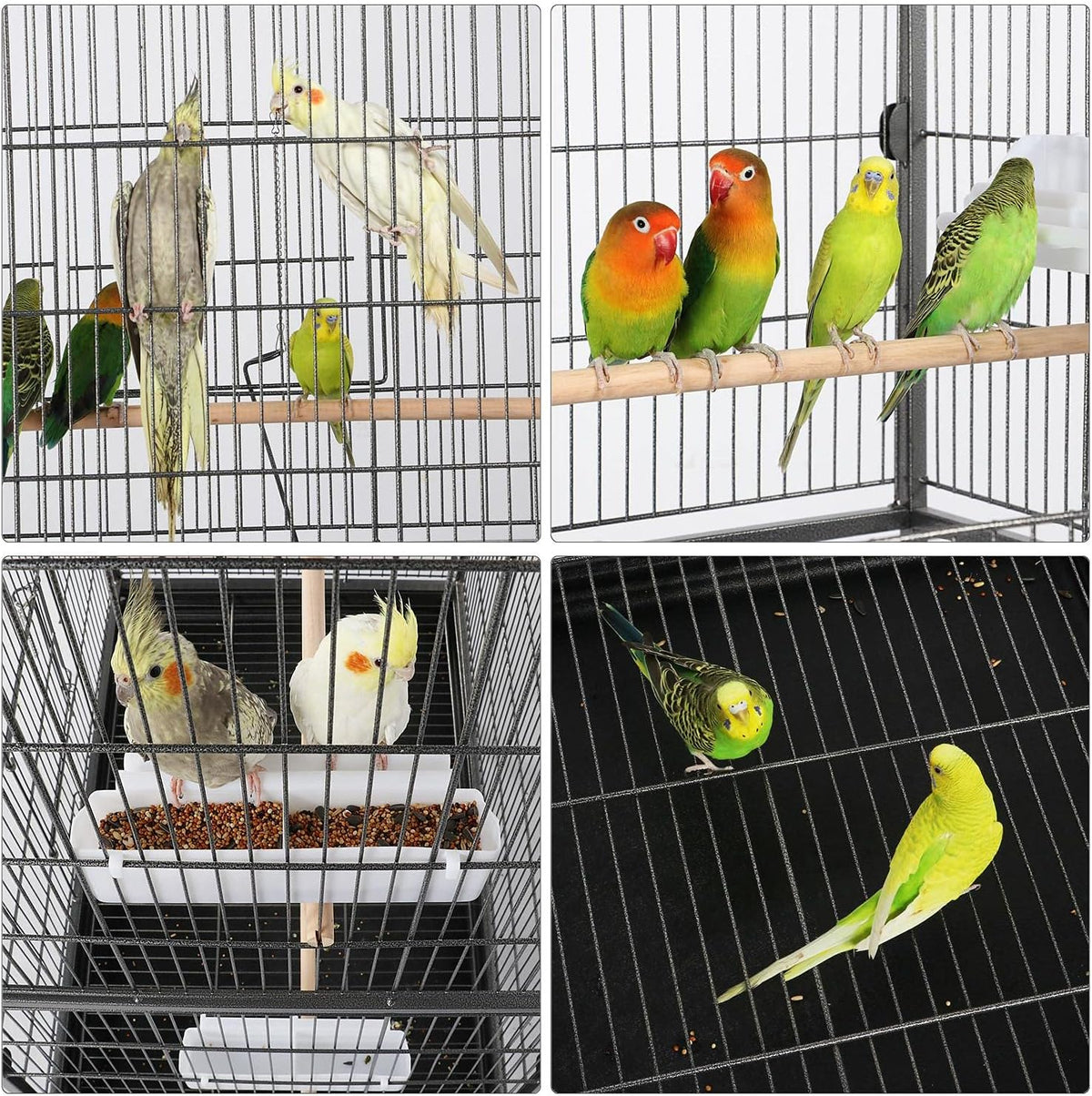 Yaheetech 52-inch Wrought Steel Standing Large Flight King Bird Cage for Cockatiels African Grey