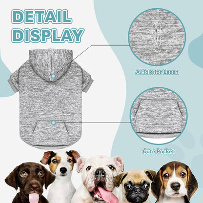 Dog Sweaters for Medium Dogs Dog Hoodie Fleece Dog Sweater Soft Dog Clothes Sweatshirt with Pocket