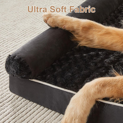 BFPETHOME Dog Beds for Large Dogs, Orthopedic Dog Bed for Medium Large Dogs,Big Waterproof Couch