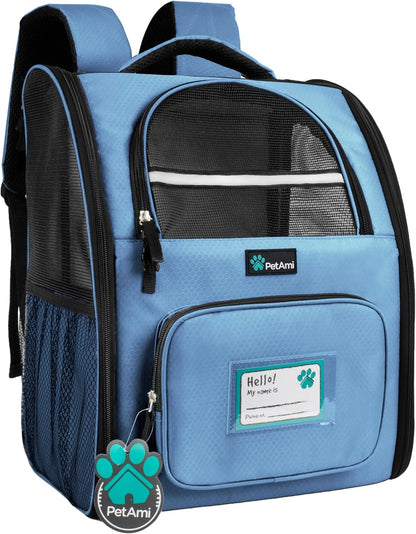 PetAmi Dog Backpack Carrier for Small Large Cat, Pet, Puppy, Ventilated Pet Hiking Backpack Travel