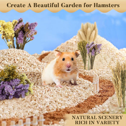 Sukh Nature Flower Herb Hamster Bedding Cage Enclosure Habitat Decor Mate Small Animal Natural Ear