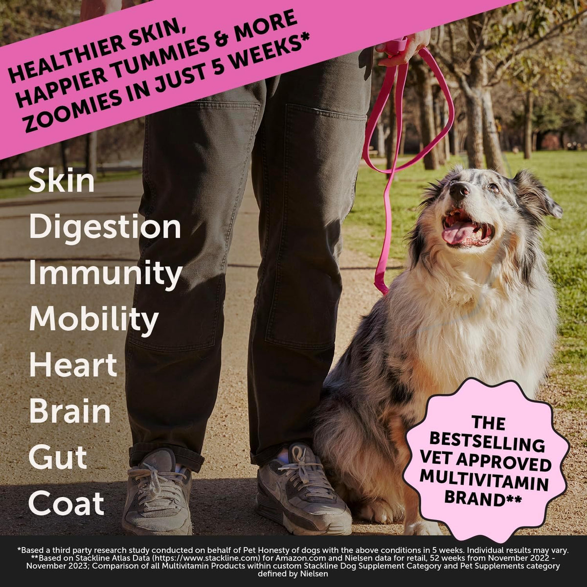 Dog Multivitamin Max Strength - 15 in 1 Vitamins for Health & Heart - Essentials Fish Oil