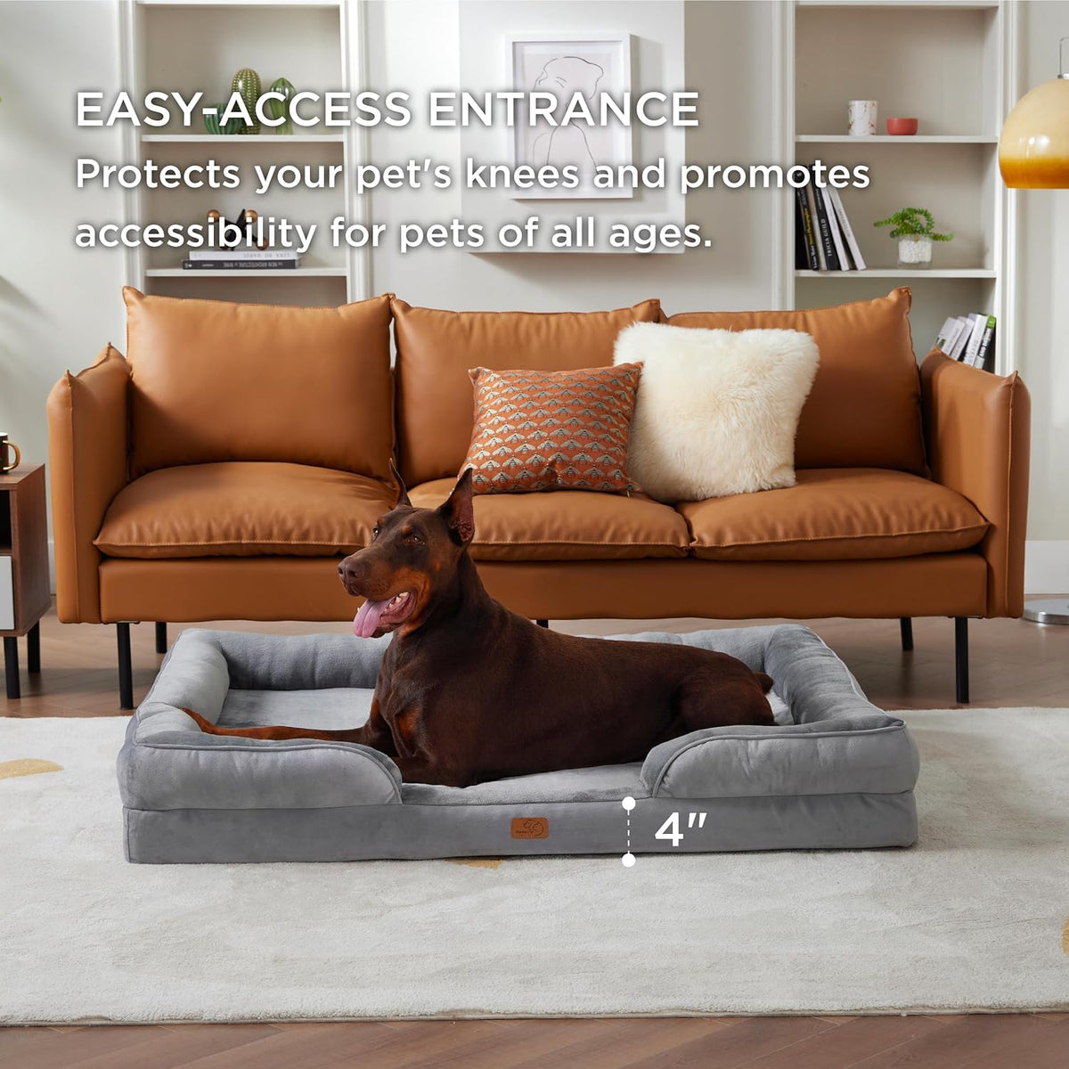 Bedsure XXL Orthopedic Dog Bed for Extra Large Dogs - Washable Giant Dog Cat Bed Waterproof