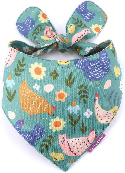 LunaMarie - Luxury Pet Birthday Bandanas -Premium & Silky Poly Fabric | 100% Handmade | Custom