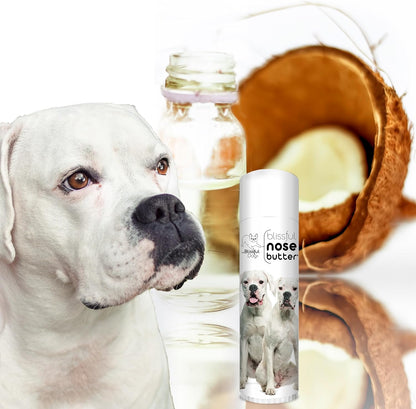 The Blissful Dog White Boxer Nose Butter for Dry, Cracked Skin, Lick-Safe Dog Nose Balm with