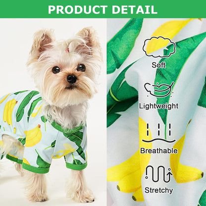 Dog Pajamas Pjs Spring Summer Dog Clothes for Small Dogs Girl - Boy - Medium Size Dogs, Soft