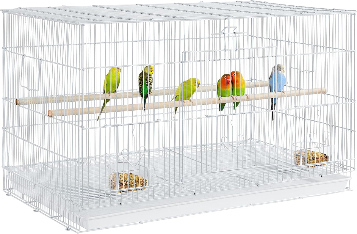 Yaheetech 30-inch Stackable Flight Bird Cages for Parakeets Cockatiels Conures Finches Budgies