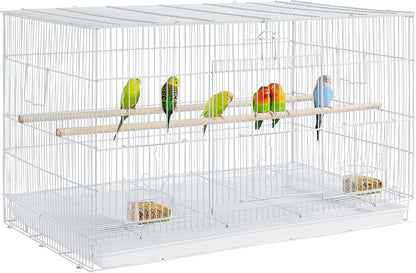 Yaheetech 30-inch Stackable Flight Bird Cages for Parakeets Cockatiels Conures Finches Budgies