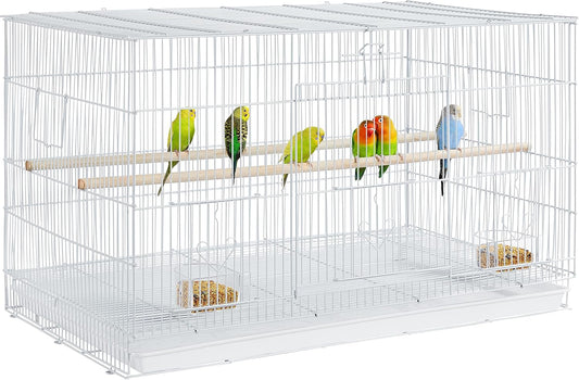 Yaheetech 30-inch Stackable Flight Bird Cages for Parakeets Cockatiels Conures Finches Budgies