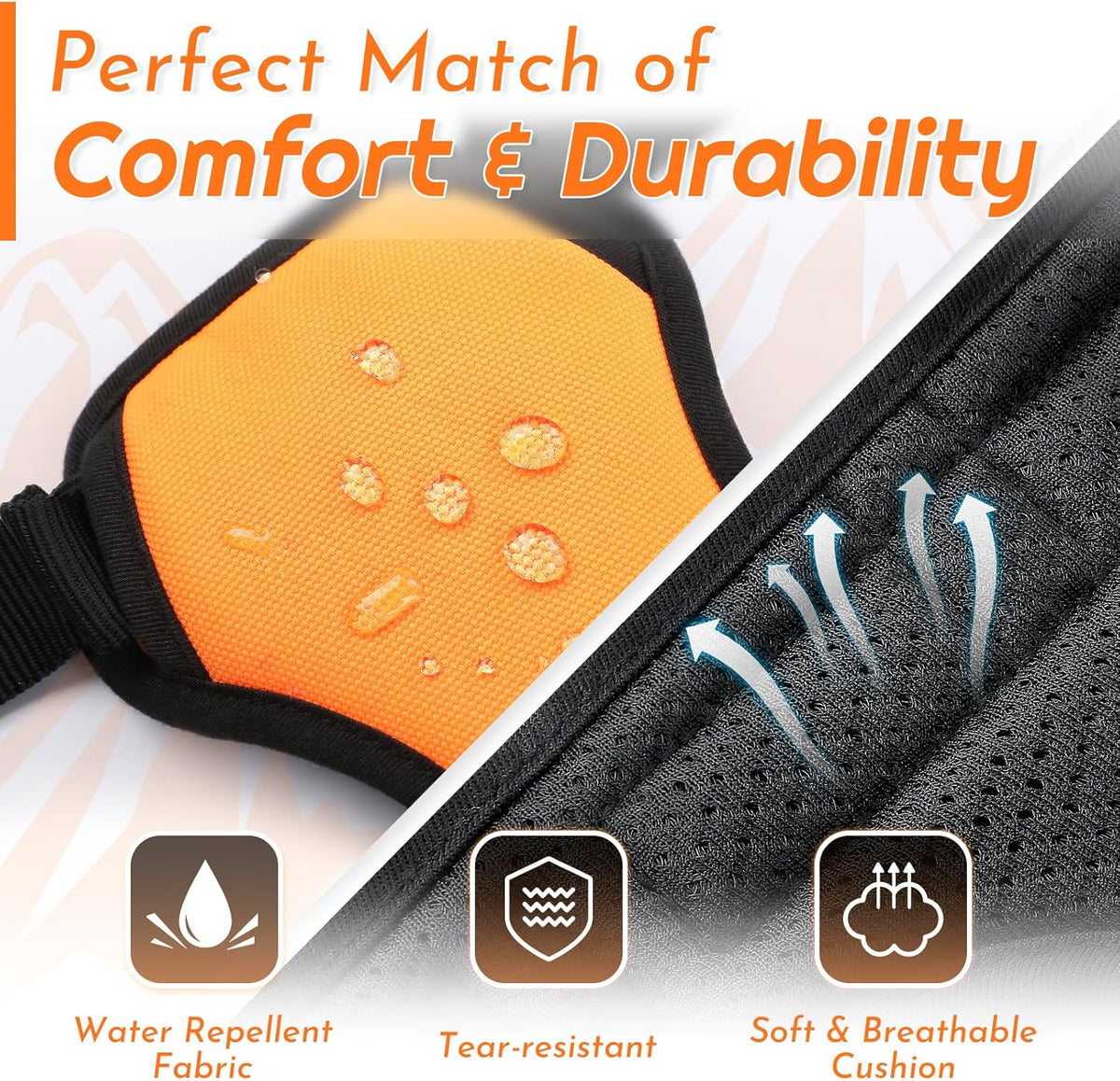 Eagloo Dog Harness for Large Dogs, No Pull Service Vest with Reflective Strips and Control Handle