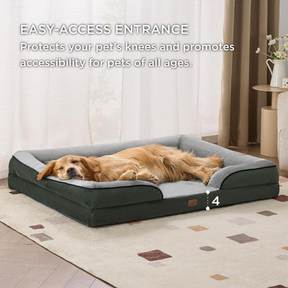 Bedsure XXL Orthopedic Dog Bed for Extra Large Dogs - Waterproof Giant Dog Cat Bed, Comfort Dogs