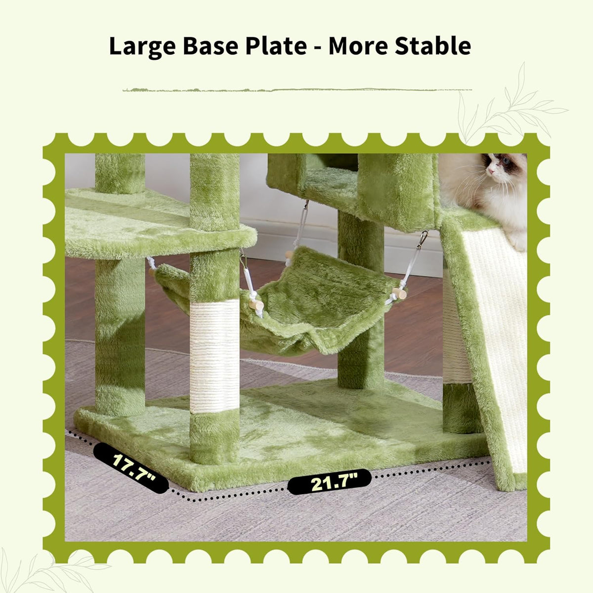Cat Tree for Indoor Cats, 71'' (180cm) Multi-Level Cat Tower for Large Adult, Sturdy Cat Tree House
