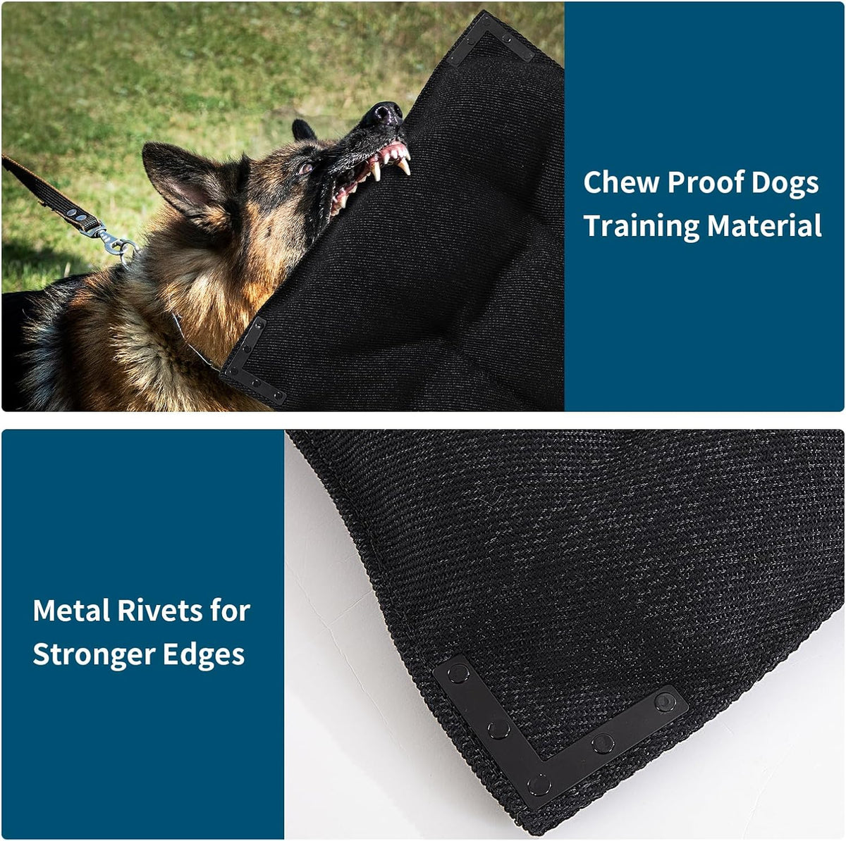 BALAPET Chew Proof Dog Bed with Metal Rivet Corner for Medium Dogs, Stable Kennel Pad Mat for