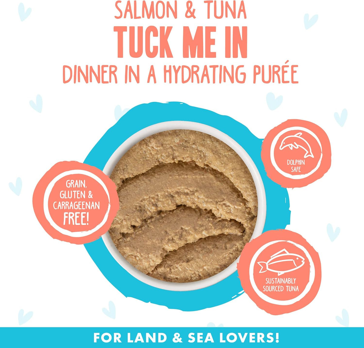 Weruva B.F.F. Play - Best Feline Friend Paté Lovers, Aw Yeah!, Salmon & Tuna Tuck Me in with Salmon