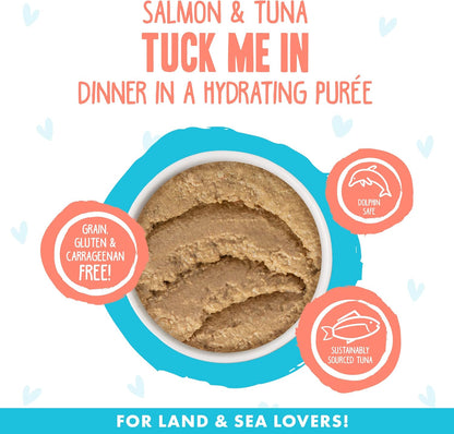 Weruva B.F.F. Play - Best Feline Friend Paté Lovers, Aw Yeah!, Salmon & Tuna Tuck Me in with Salmon